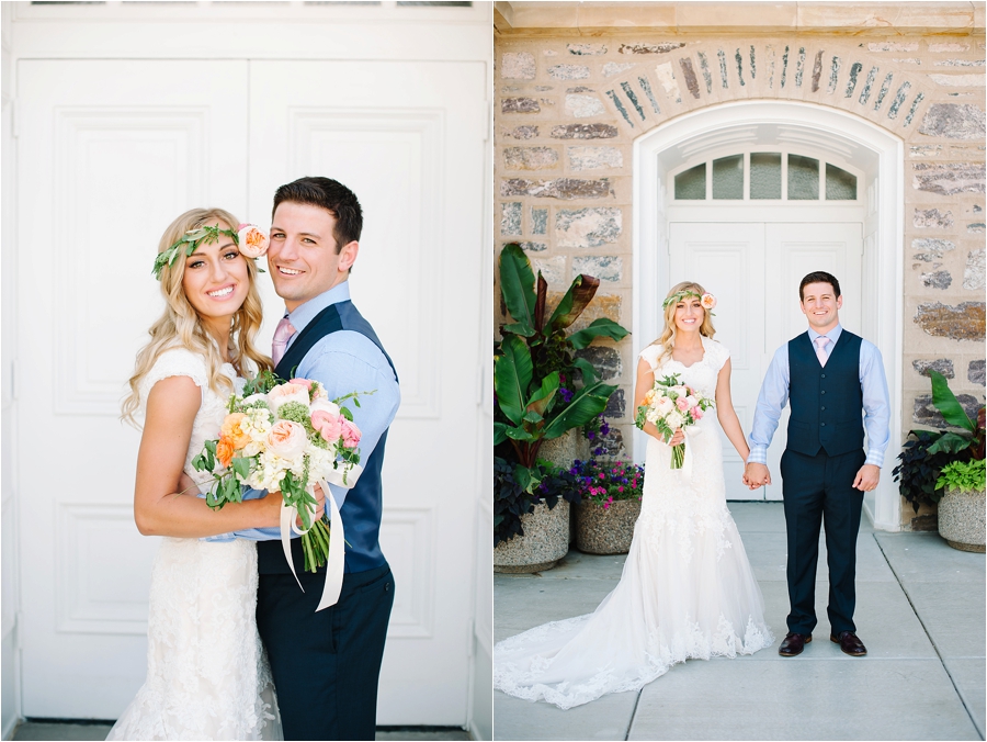 Dreamy Logan, Utah LDS Wedding by wedding photographer Hillary Muelleck || https://hillarymuelleck.com
