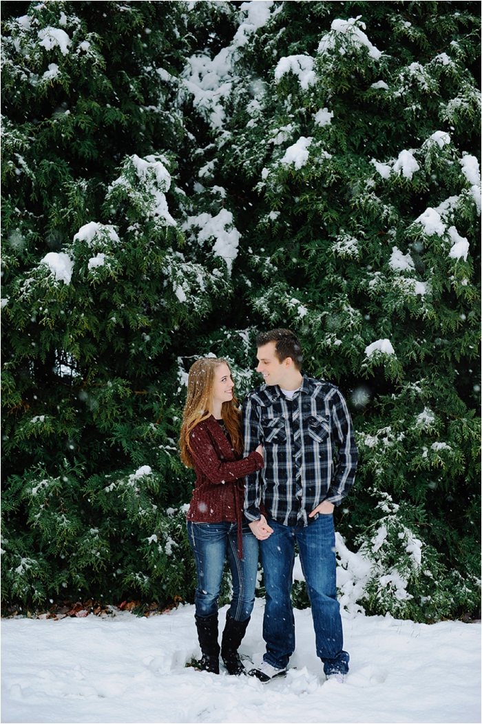 Snowy Winter Pennsylvania Engagements by Wedding Photographer Hillary Muelleck