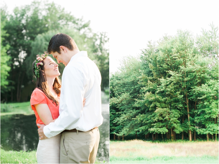 Garden Crown Engagement Inspiration at the Historic Acres of Hershey in Pennsylvania // Flowers by Wildflowers by Design // Engagement photography by wedding photographer Hillary Muelleck https://hillarymuelleck.com