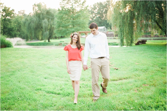Garden Crown Engagement Inspiration at the Historic Acres of Hershey in Pennsylvania // Flowers by Wildflowers by Design // Engagement photography by wedding photographer Hillary Muelleck https://hillarymuelleck.com