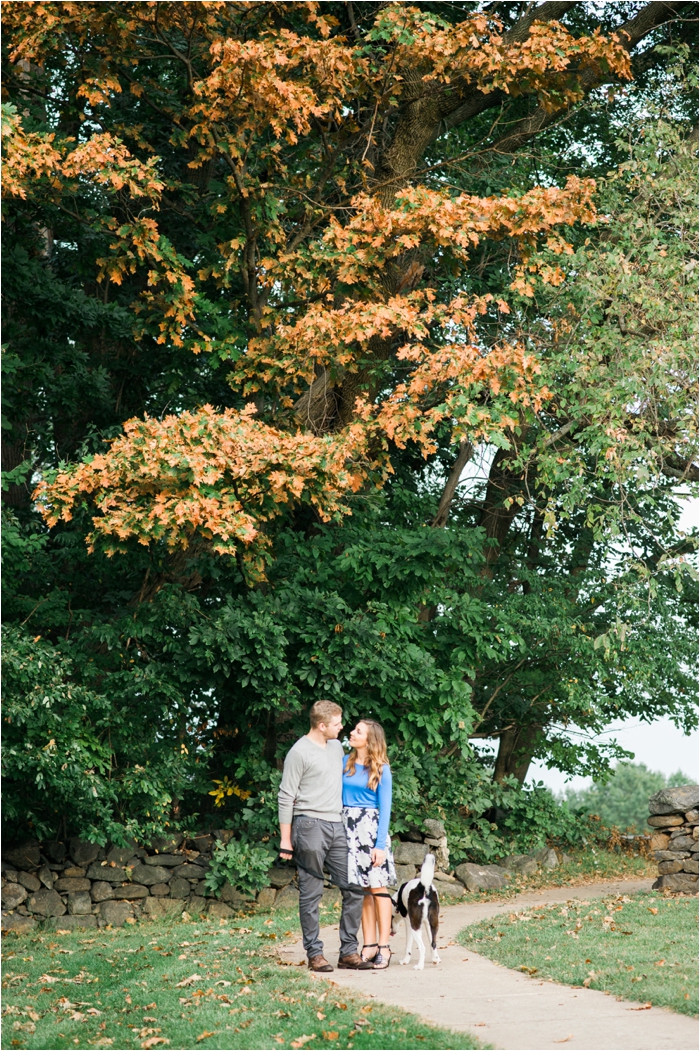 Adorable Delaware Engagement Photos with a Dog by Fine Art, Pennsylvania Film Photographer Hillary Muelleck // hillarymuelleck.com