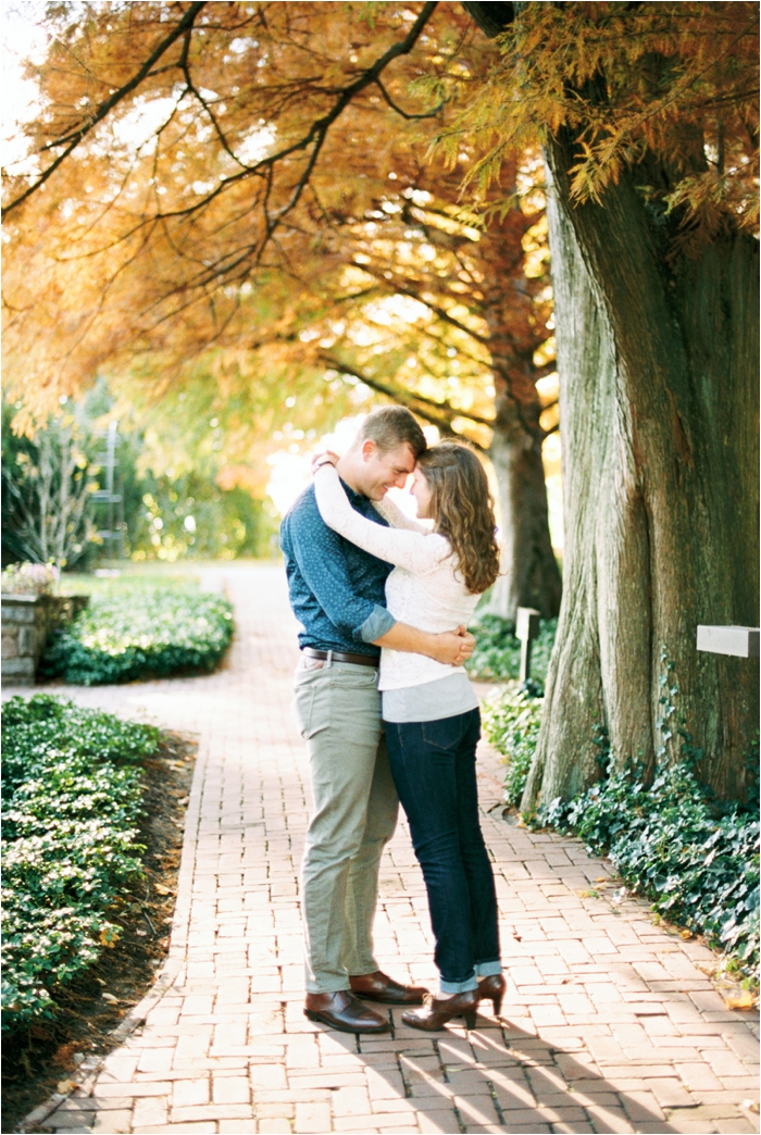 Longwood Garden's Fall Engagement Photos by Fine Art, Pennsylvania Film Photographer Hillary Muelleck // hillarymuelleck.com