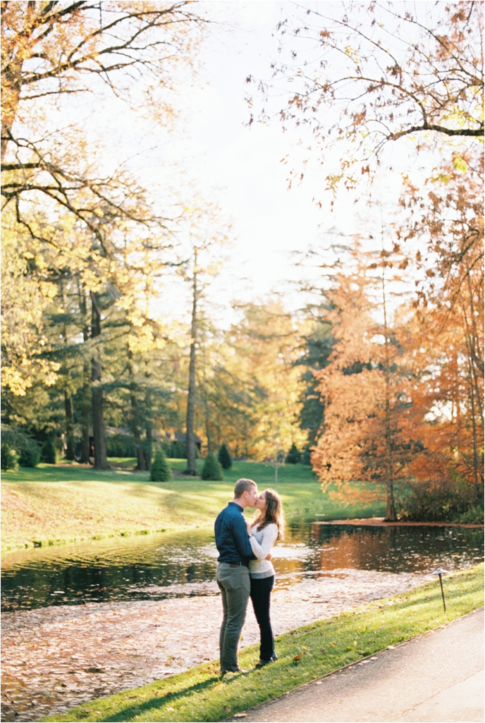 Longwood Garden's Fall Engagement Photos by Fine Art, Pennsylvania Film Photographer Hillary Muelleck // hillarymuelleck.com