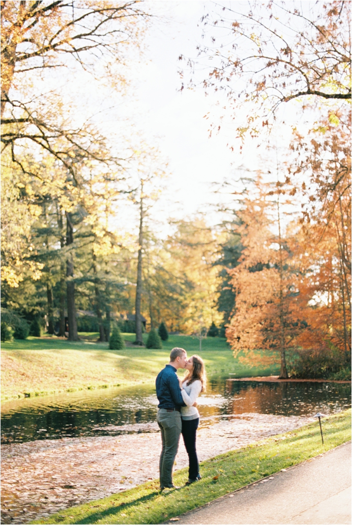 Longwood Garden's Fall Engagement Photos by Fine Art, Pennsylvania Film Photographer Hillary Muelleck // hillarymuelleck.com