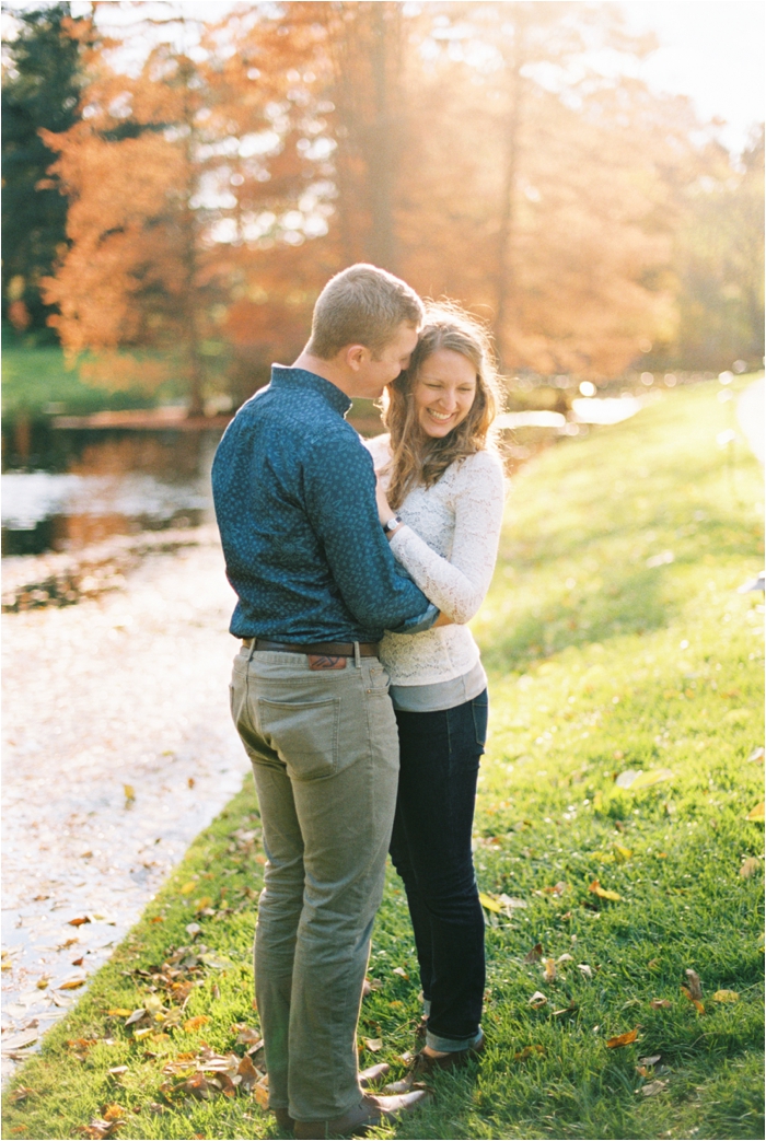 Longwood Garden's Fall Engagement Photos by Fine Art, Pennsylvania Film Photographer Hillary Muelleck // hillarymuelleck.com