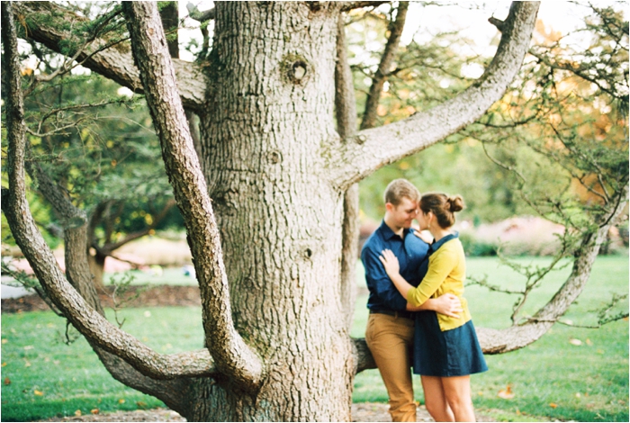 Longwood Garden's Fall Engagement Photos by Fine Art, Pennsylvania Film Photographer Hillary Muelleck // hillarymuelleck.com