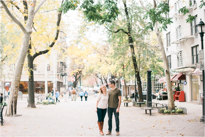 Colorful, Fall New York City Engagement Session by Hillary Muelleck Photography || hillarymuelleck.com