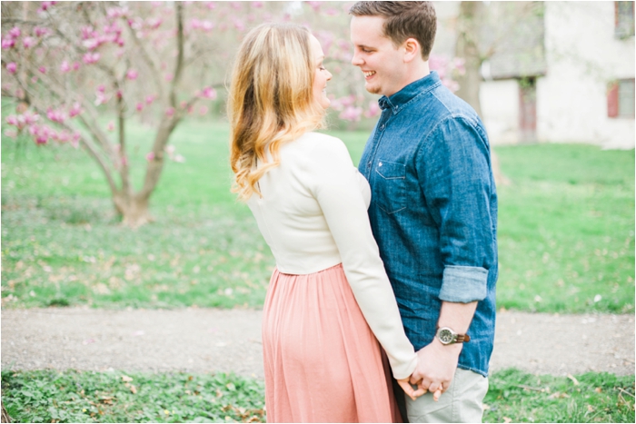 Springtime Historic Rittenhouse Town Engagements by Hillary Muelleck Photography || hillarymuelleck.com