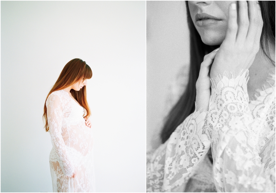 Intimate Maternity Session by Film Photographer Hillary Muelleck