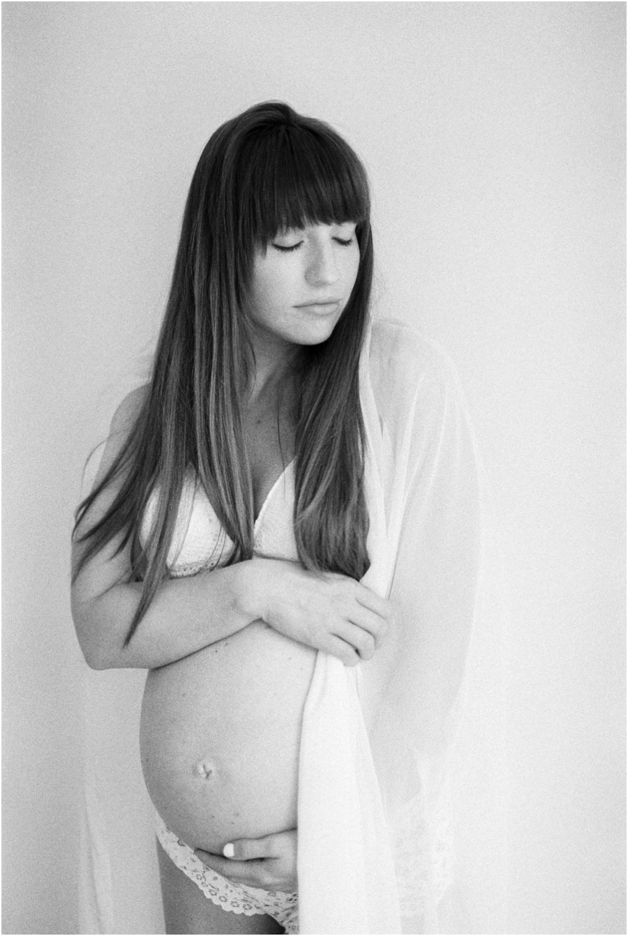 Intimate Maternity Session by Film Photographer Hillary Muelleck