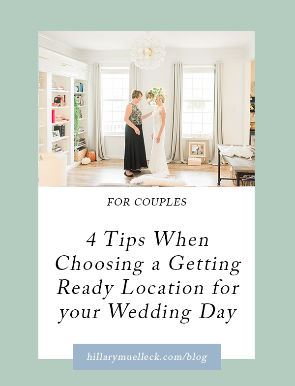 4 Tips When Choosing a Getting Ready Location for your Wedding Day