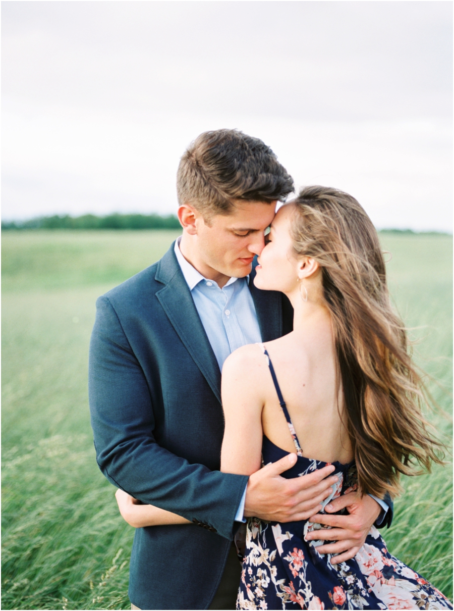 Romantic Vineyard Engagement Session by Film Photographer Hillary Muelleck