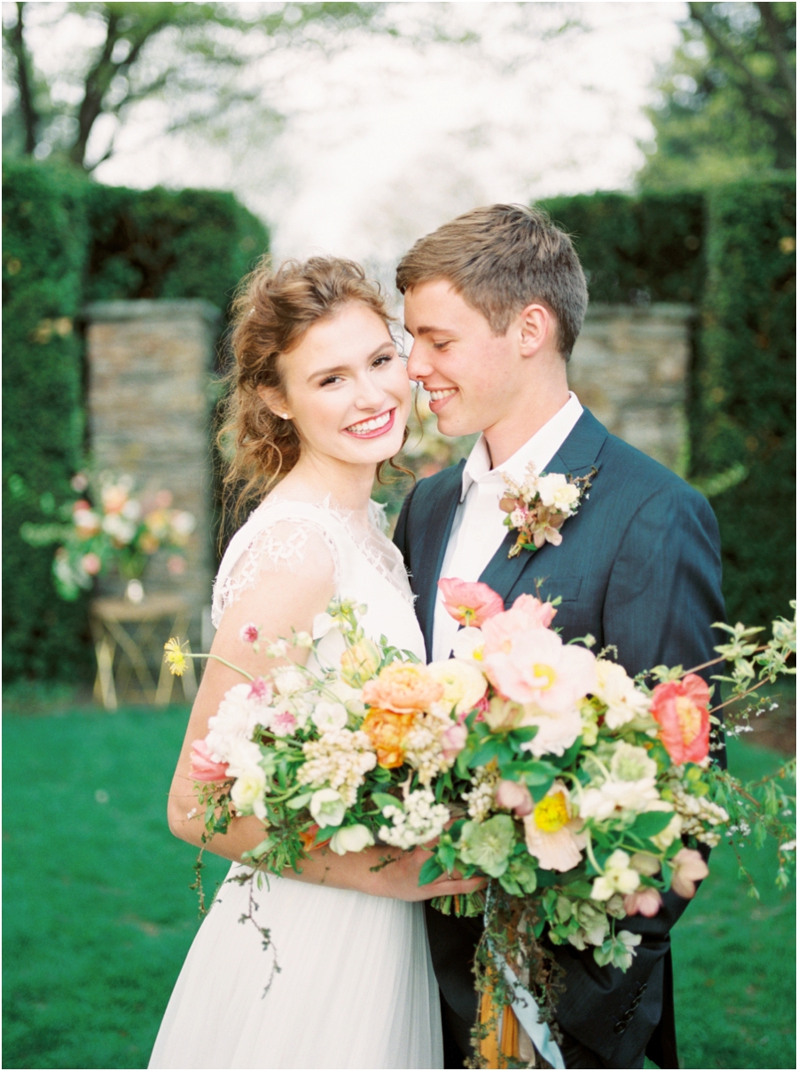 Poppy Inspired Garden Wedding at the Drumore Estate by Film Photographer Hillary Muelleck