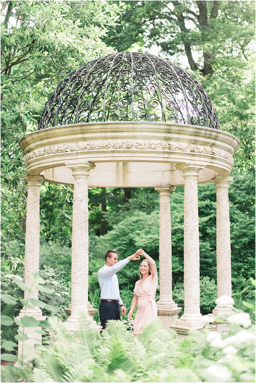 Longwood Gardens Engagement Session in Kennett Square, Pennsylvania by Film Photographer Hillary Muelleck