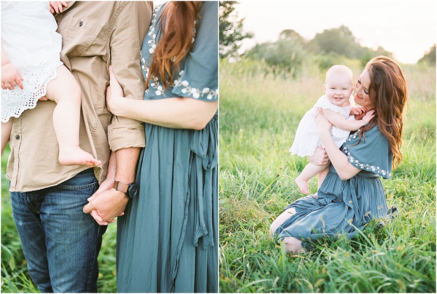 Pregnancy Reveal photographed by North Carolina film photographer Hillary Muelleck