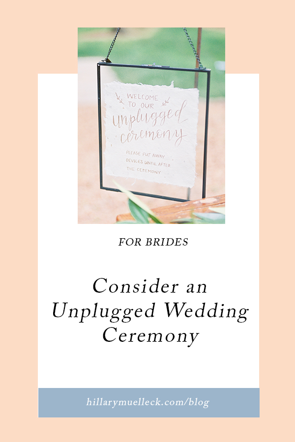Consider an Unplugged Wedding Ceremony