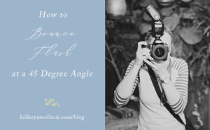 How to Bounce Flash at a 45 Degree Angle
