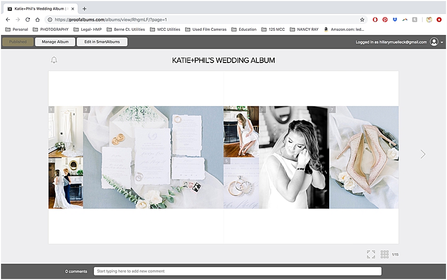 How to Create a Client Wedding Album | hillarymuelleck.com/blog