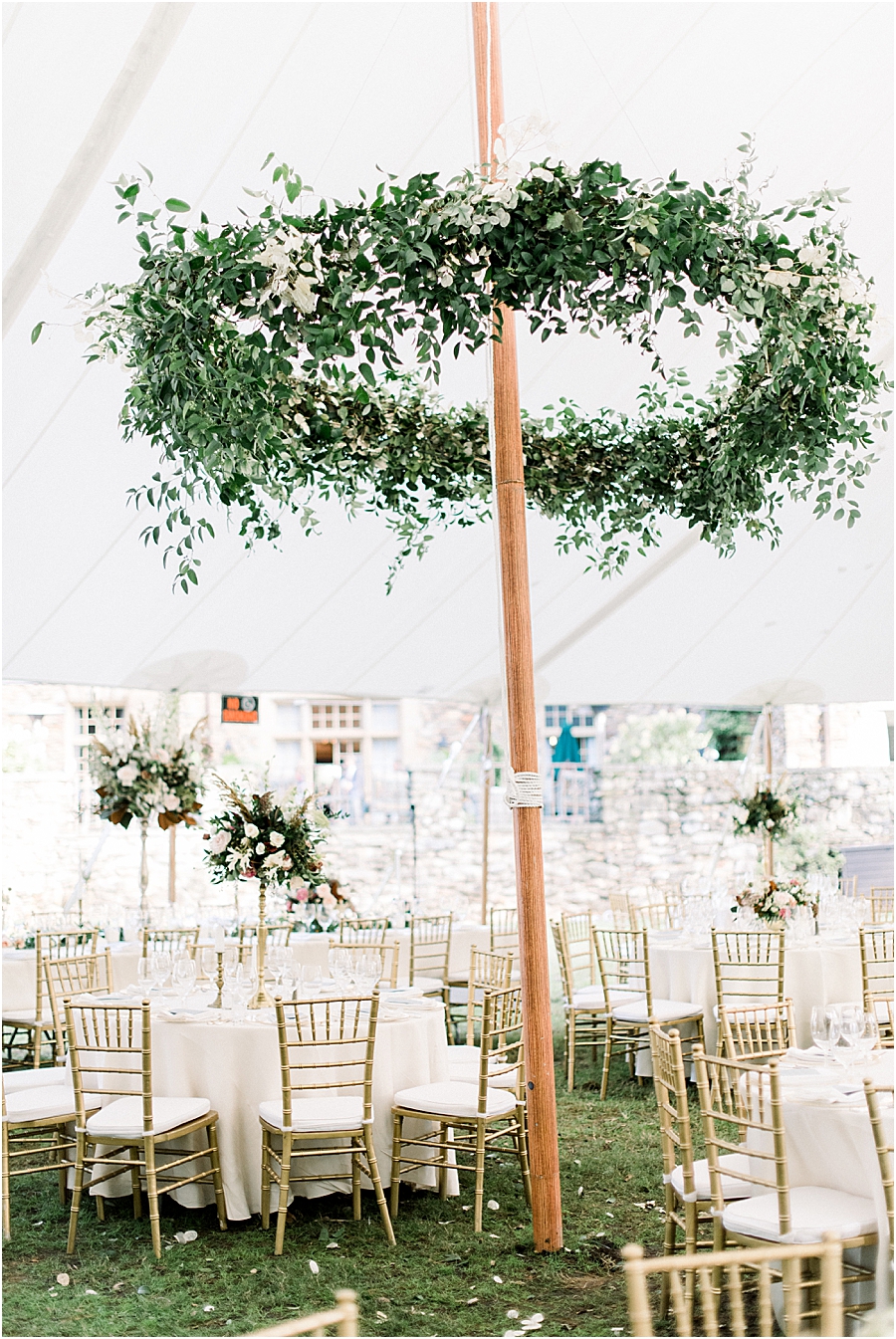 Graylyn Estate Wedding with a Reception under a Sailcloth Tent | by Winston Salem Film Photographer Hillary Muelleck