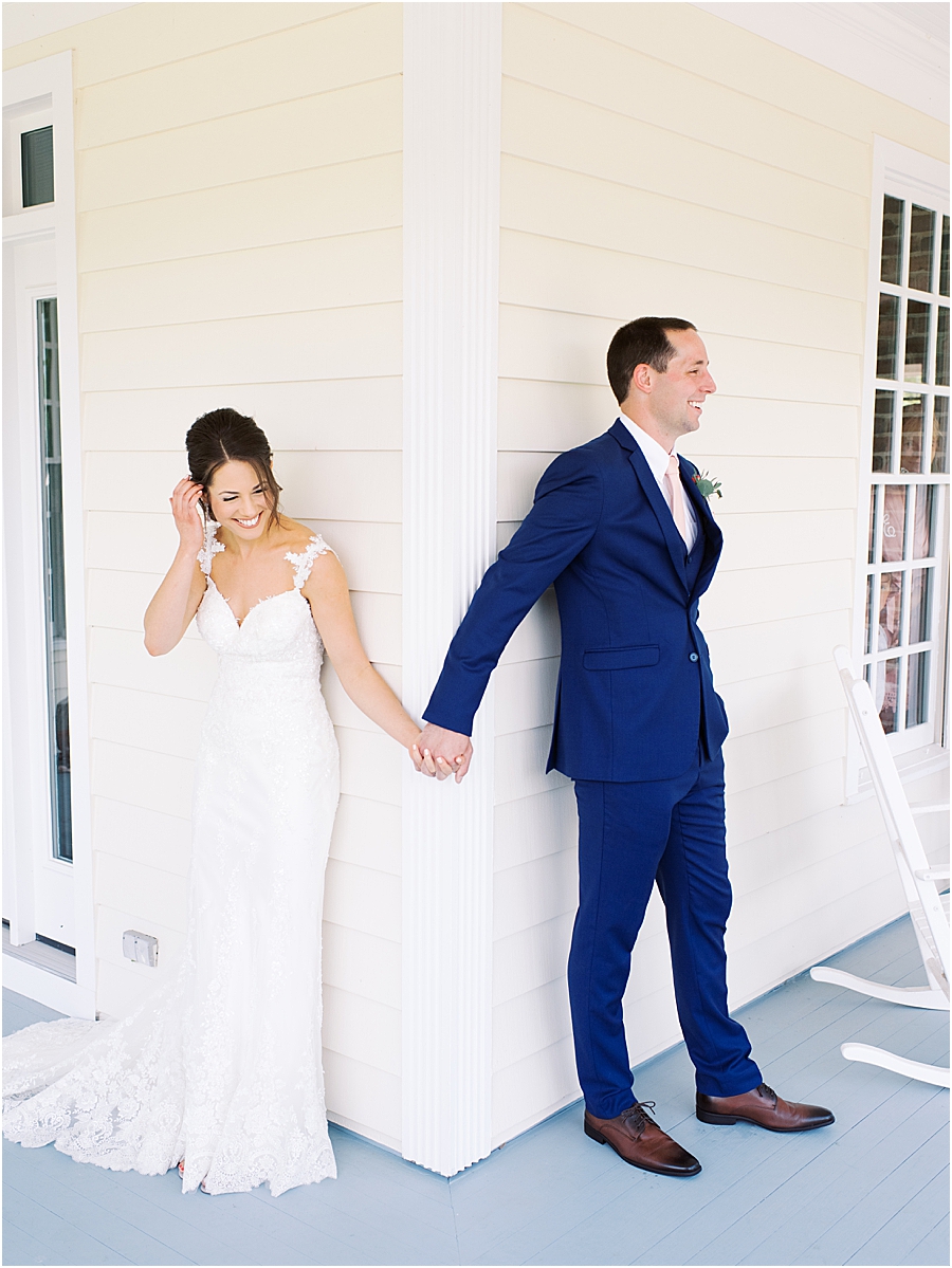 Southern Tradition "First Touch" | Rustic Raleigh North Carolina Wedding at Walnut Hill