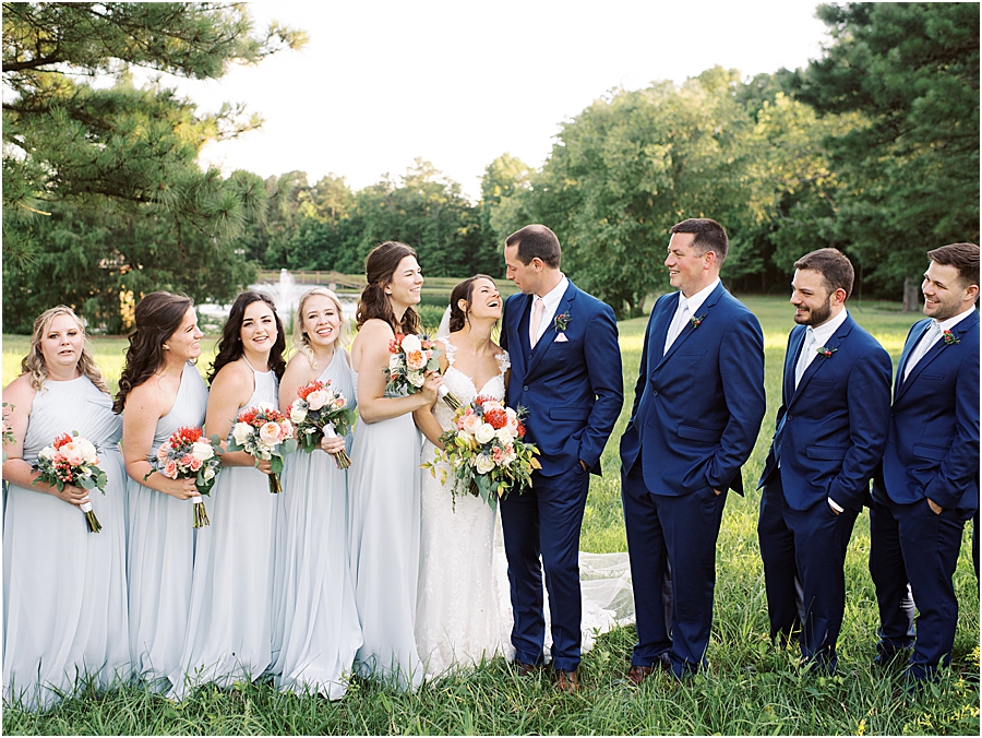 Bridal Party | Rustic Raleigh North Carolina Wedding at Walnut Hill