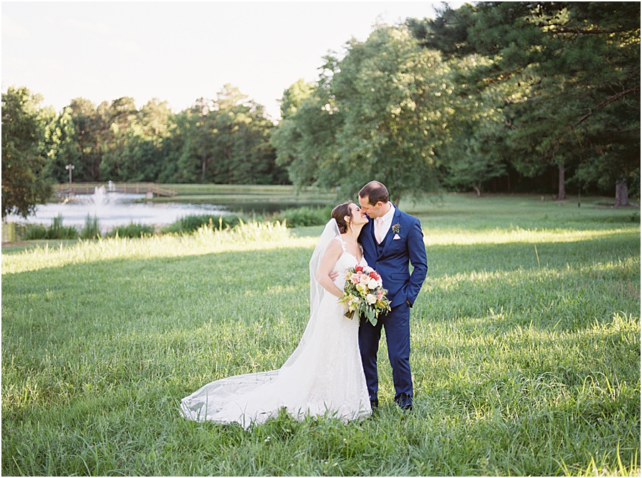 Bride and Groom | Rustic Raleigh North Carolina Wedding at Walnut Hill