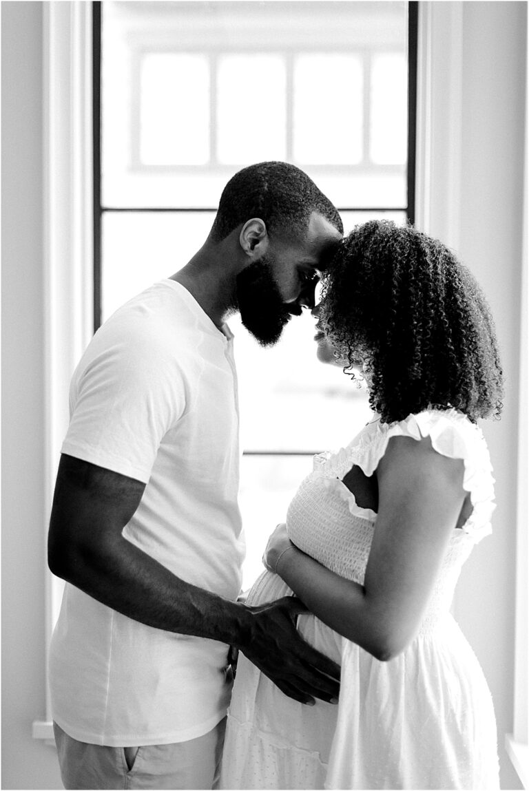 Maternity Photos at Home in Charlotte North Carolina Hillary Muelleck