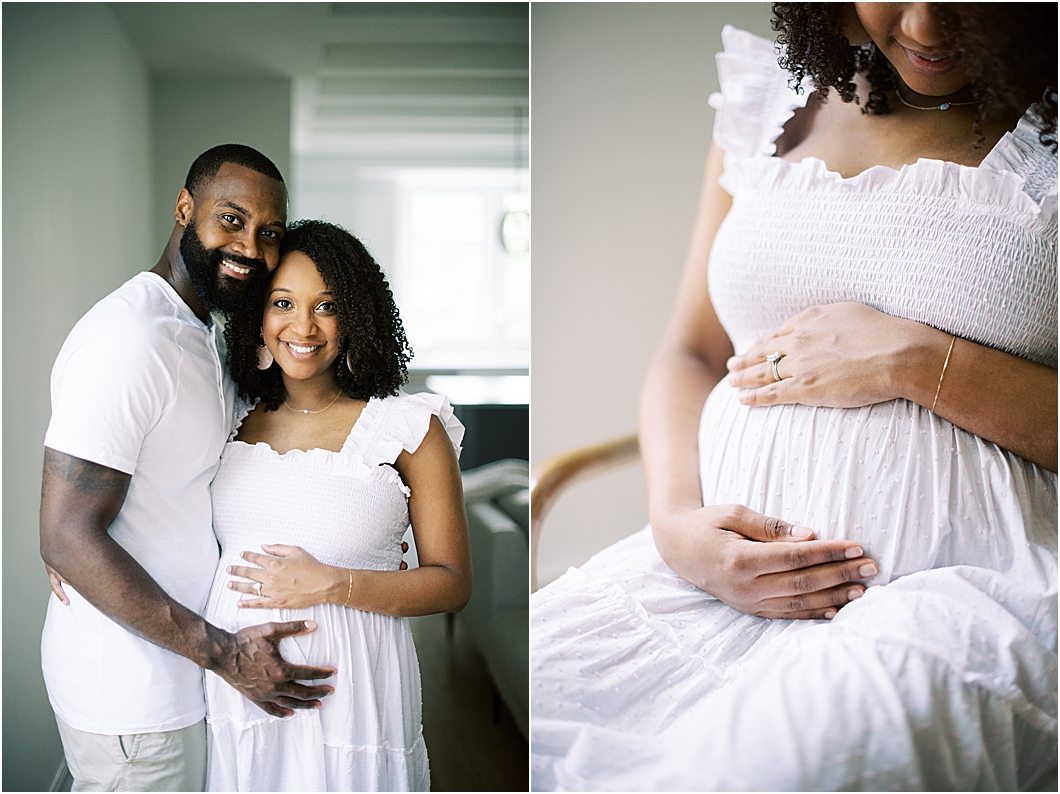Maternity Photos at Home | Charlotte North Carolina Photographer