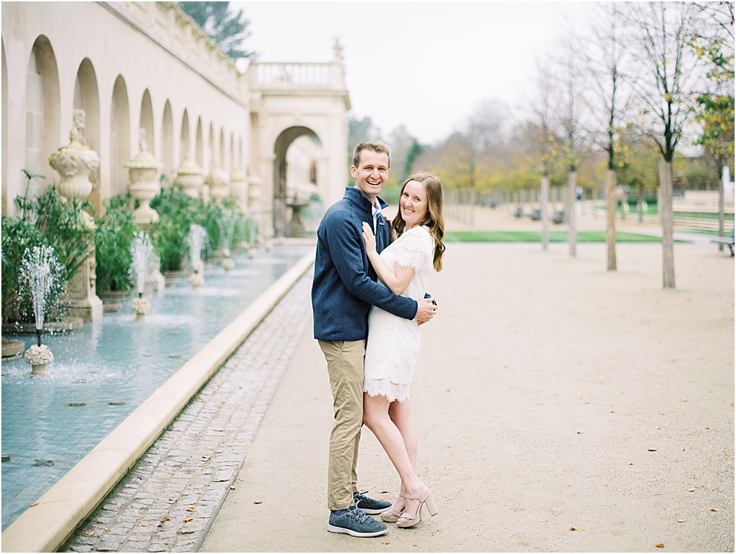 Longwood Gardens Fall Engagement Photos by Hillary Muelleck