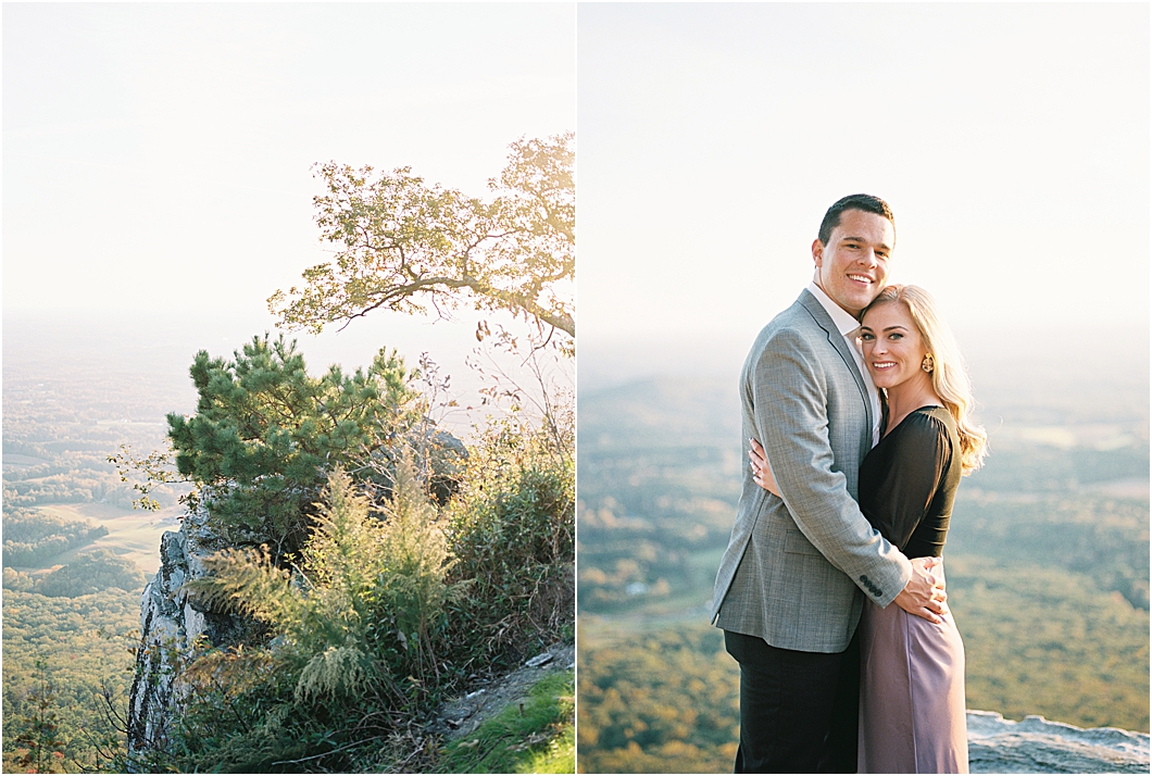 Pilot Mountain Engagement Photos by Winston Salem Wedding Photographer Hillary Muelleck