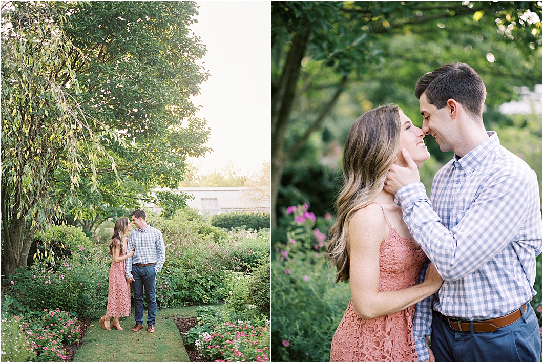 Reynolda Gardens engagement photos in Winston Salem by wedding photographer Hillary Muelleck